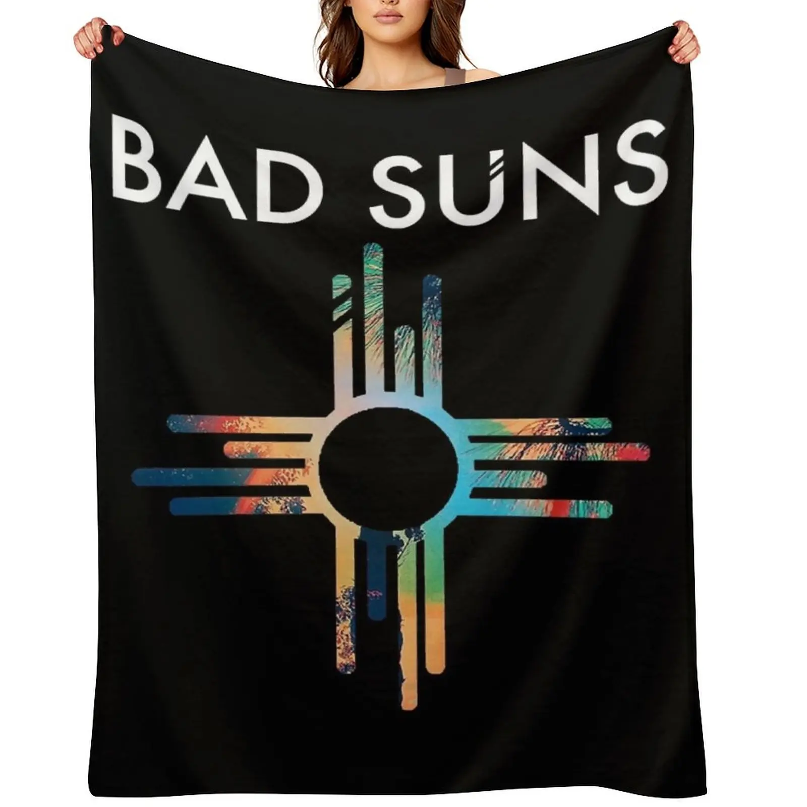 

Bad Suns Throw Blanket Soft Plush Plaid Large halloween cosplay anime Blankets