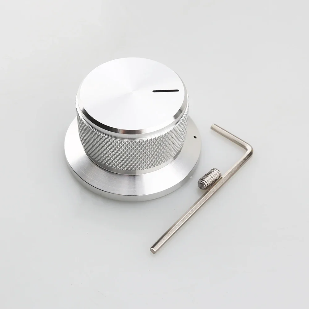 Новый алюминиевый 44*25 мм, крышка ручки управления потенциометром, аудиоусилитель, электронный инструмент, крышка поворотной ручки с круглым валом, отверстие 6 мм