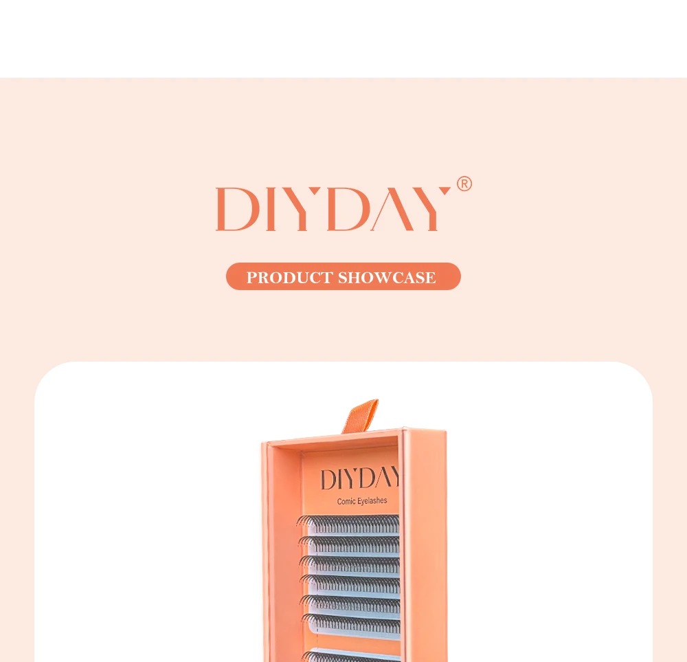 DIYDAY Narrow Comic False Mink Eyelash Extension