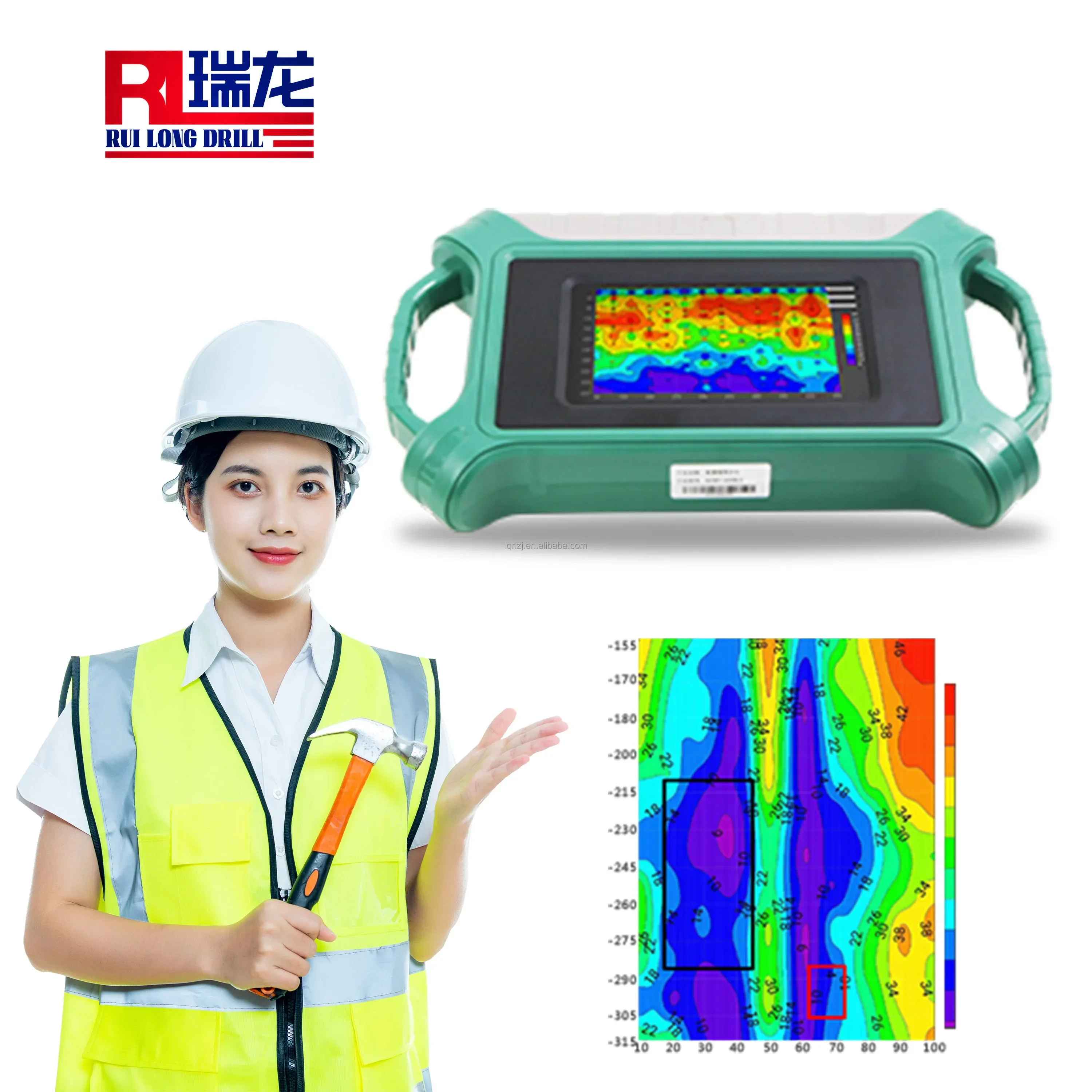 ADMT-300SX Single channel real-time imaging water finder underground water detector machine