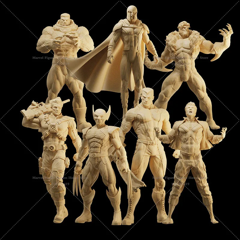 

Миниатюрные фигурки для сцен в масштабах 1/64, 1/43, 1/35, неокрашенные белые фигурки, мини-модели: Мутант, мужской герой Роберт Логан, Сабах, Виктор Крид