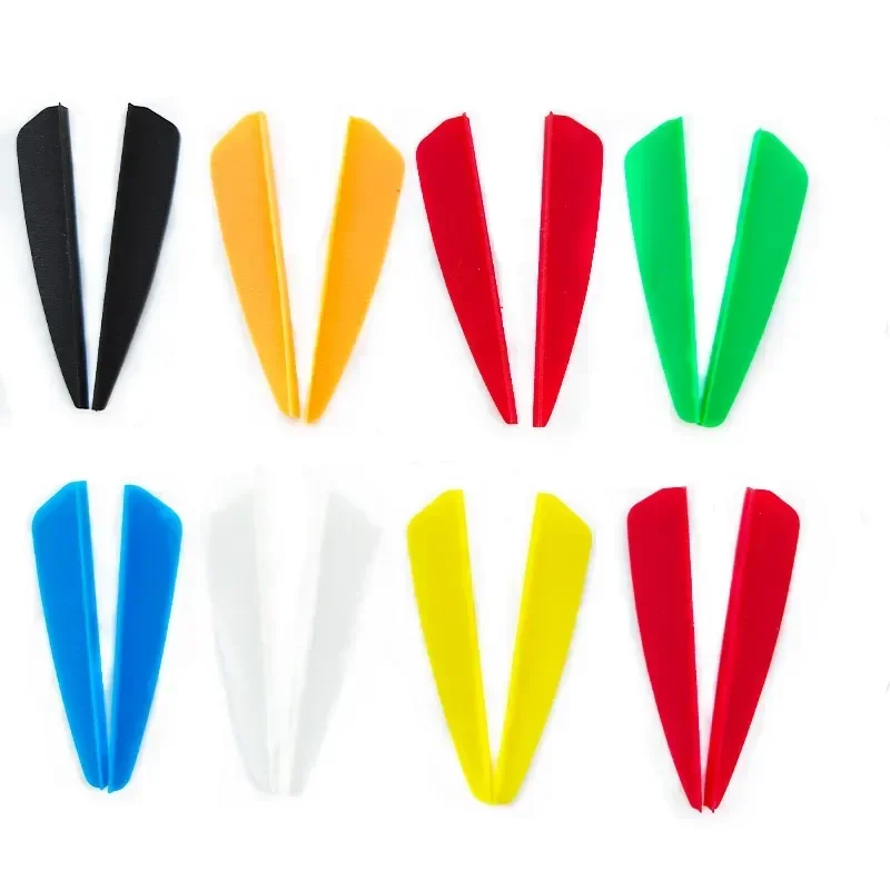 Palette per tiro con l'arco da 100 pezzi Palette per frecce in TPU da 2 pollici Accessori per tiro adatti per frecce da 7,5 pollici