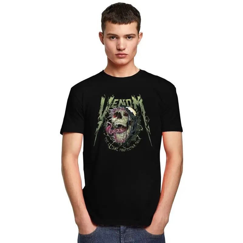 Heavy Metal Venom Tshirts for Men Short Sleeve Casual T Shirt Trendy T-shirt Fitted Cotton Tee Gift image 5