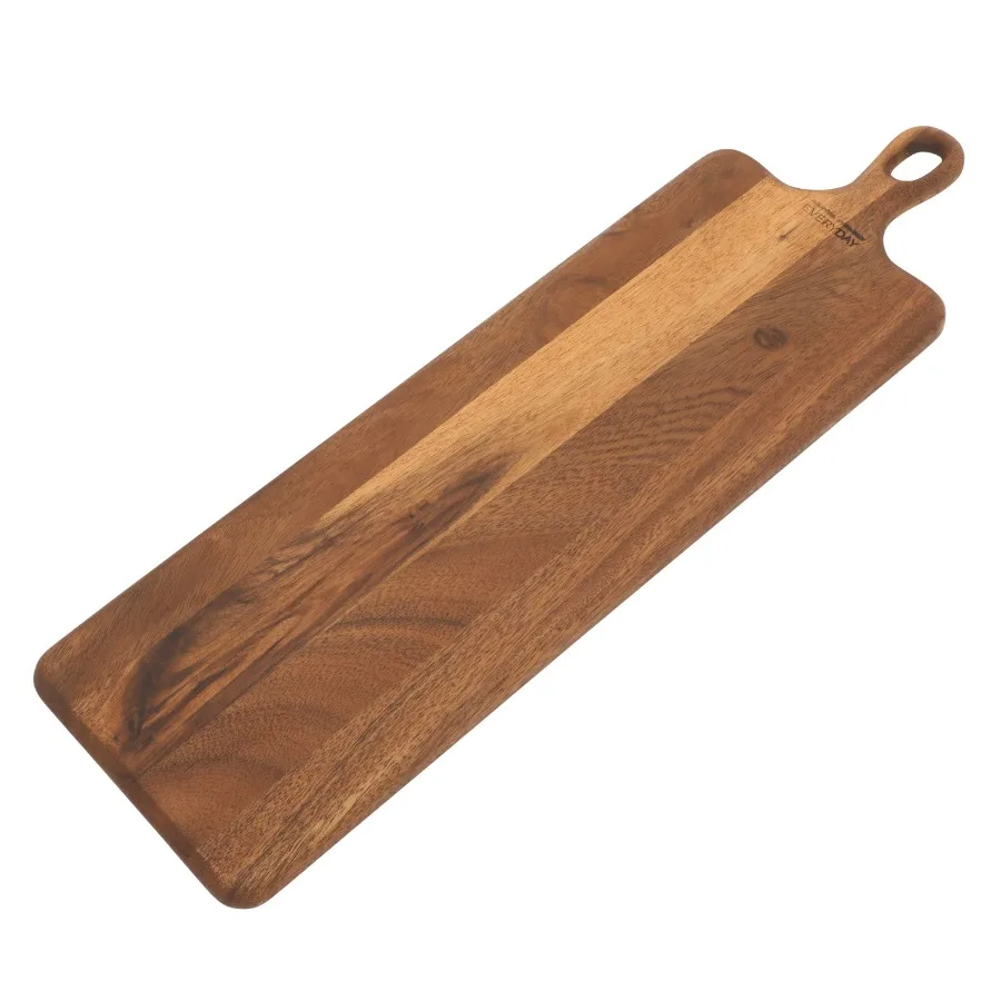 Everyday Westhaven 21.8" x 6.2" Acacia Wood Cutting Board for Kitchen Chopping Board