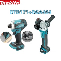 Makita DGA404 18V wireless Angle grinding machine with DTD171 Impact drill A comprehensive combination of woodworking and metal