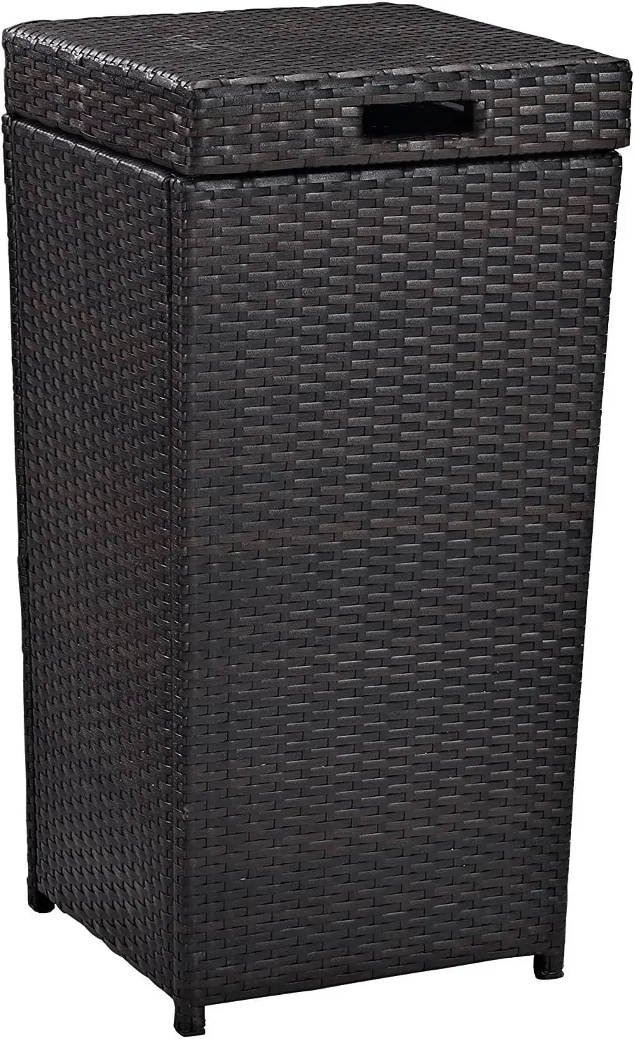 Crosley Furniture Palm Harbor Outdoor Wicker Trash Bin - Brown