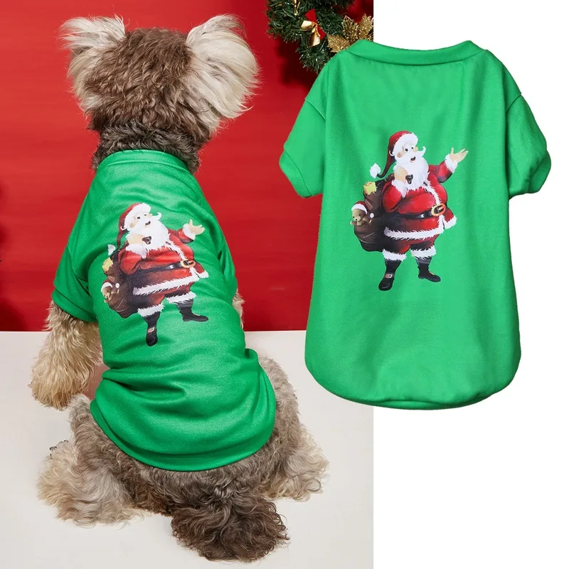 Christmas Dog Clothes New Year Pets Dogs Clothing For Small Medium Dogs Costume Chihuahua Pet Shirt Warm Dog Clothing Yorkshire