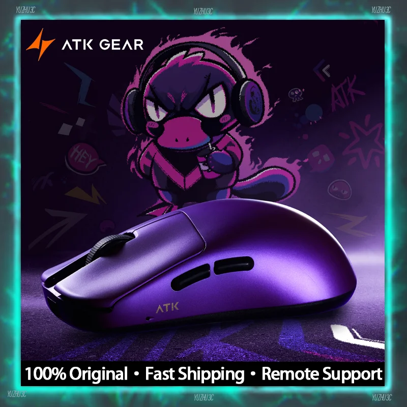 

ATK Duckbill Wireless Gaming Mouse Blazing Sky Series 46g Lightweight Nordic54H20 E-sport Chip Pixart3950 Ultra Sensor 8K Mouse