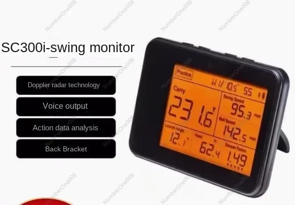 Plus Portable Golf Launch and Swing Analyzer with Real-Time Shot Data Tracking | 12-Hour Battery Life