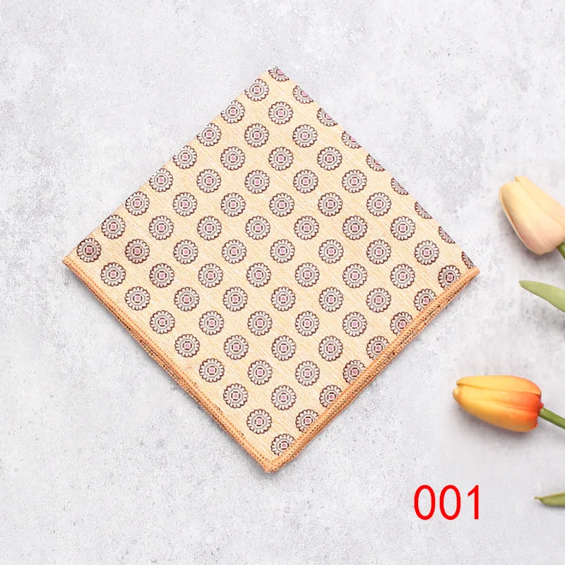 Jacquard Pocket Square For Men Women Paisley Chest Towel Hanky Gentlemen Hankies Men's Suit Handkerchief Pocket Towel Gifts