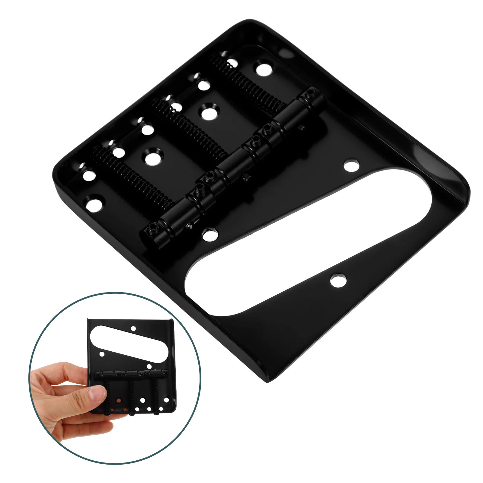 

Electric Guitar Bridge Accessories Tailpiece Hem Replacement Parts Black Bridges