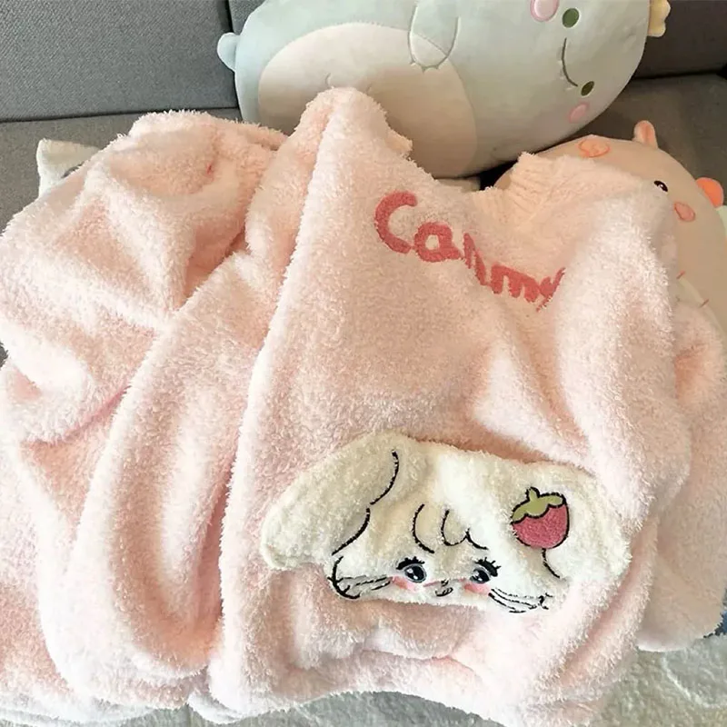 

New Kawaii Mikko Pajamas Suit Anime Cute Cartoon Cotton Student Sweat Absorption Home Clothes for Y2K Girls Birthday Gifts Toys