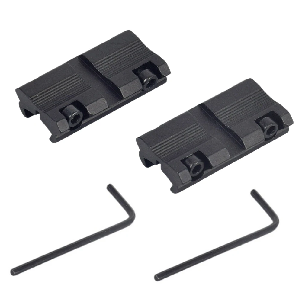 2pcs Tactical Picatinny 11mm Dovetail To 7/8