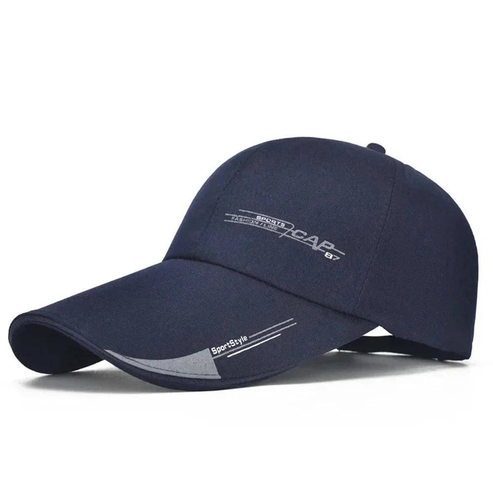 Sports Cap Mens  For Fish Outdoor Fashion Line Baseball  Long Visor Brim Shade Snapback Sun Hat Bone Gorras