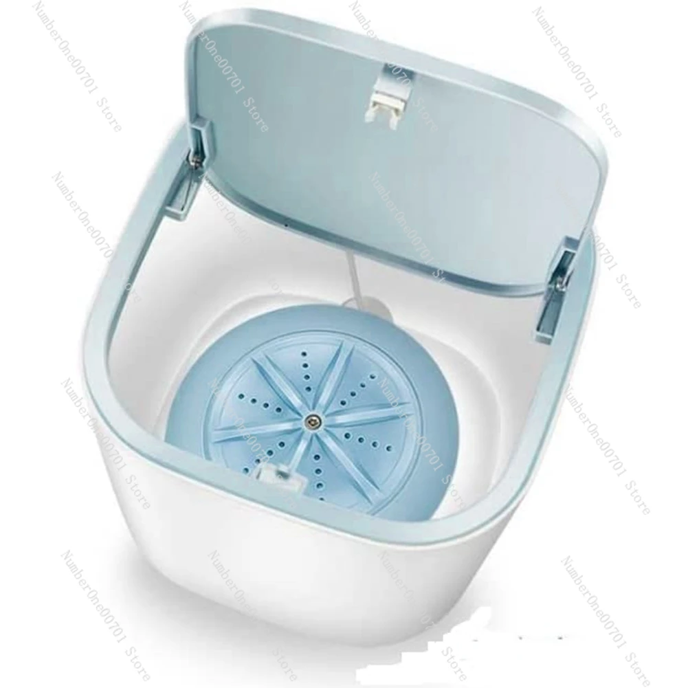 Mini Electric Washing Machine Portable USB Underwear Cleaning Machine Socks Baby Clothes Compact Wash Machine-Blue