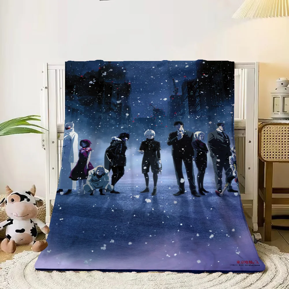 Tokyo Ghoul Kawaii Blanket 150x200 Home and Decoration Fleece Blanket Large Fluffy Soft Blankets King Size Luxury Bedding Throw