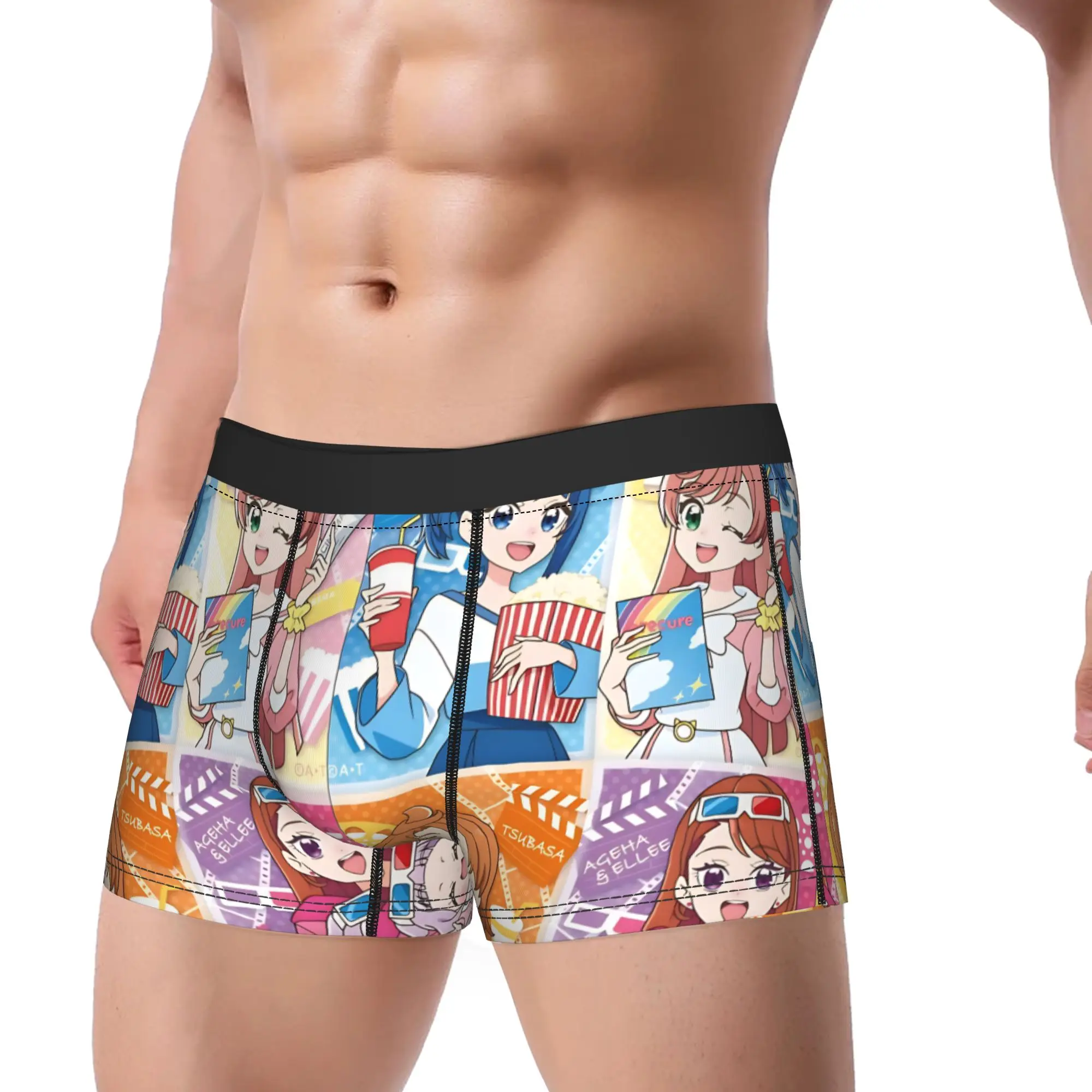 Soaring Sky Precure All in One Boxer Shorts  Pouch Underwear Hot Sale Design Shorts Briefs Sexy Soft Man Panties Big Size 2XL