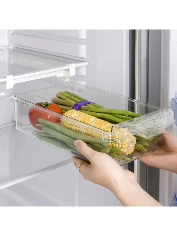 Fridge Organizer Fruit Egg Refrigerator Storage Rack Under-shelf Refrigerator Drawer Box Fresh keeping Kitchen Organizer