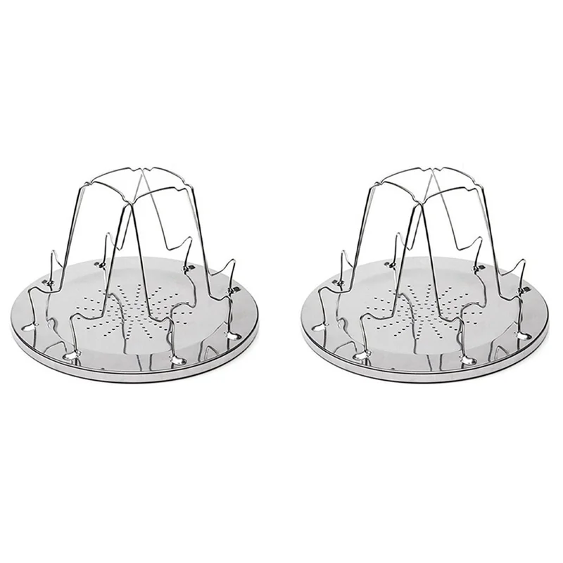 【Must-Haves】 2X 4 fatias de acampamento pão torrado bandeja fogões a gás fogão churrasco acampamento torradeira rack