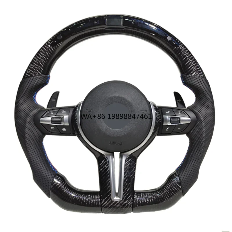 

M3M6 LED Steering Wheel for BMWs F02F06F07F10F30F35F36F46F23F20F52F48F49F39F25F26F15F16