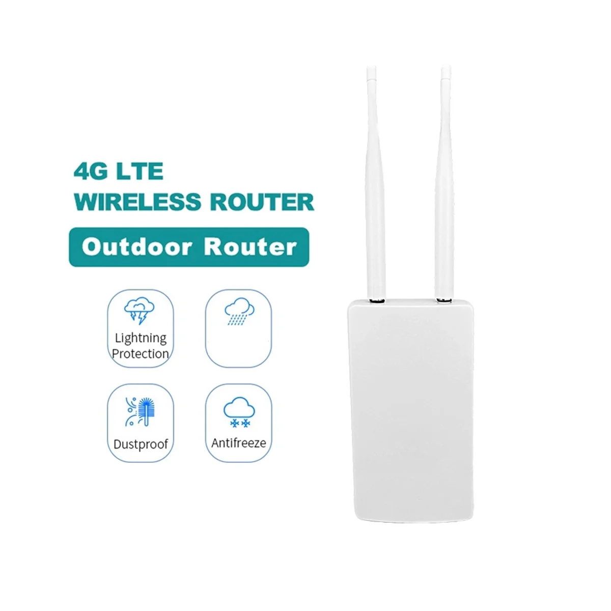 Enrutador Wifi AP inalámbrico 4G LTE, punto de acceso al aire libre, CAT4, LAN, WAN, SMA, antena, ranura para tarjeta SIM, módem de desbloqueo, banda ancha Cpe