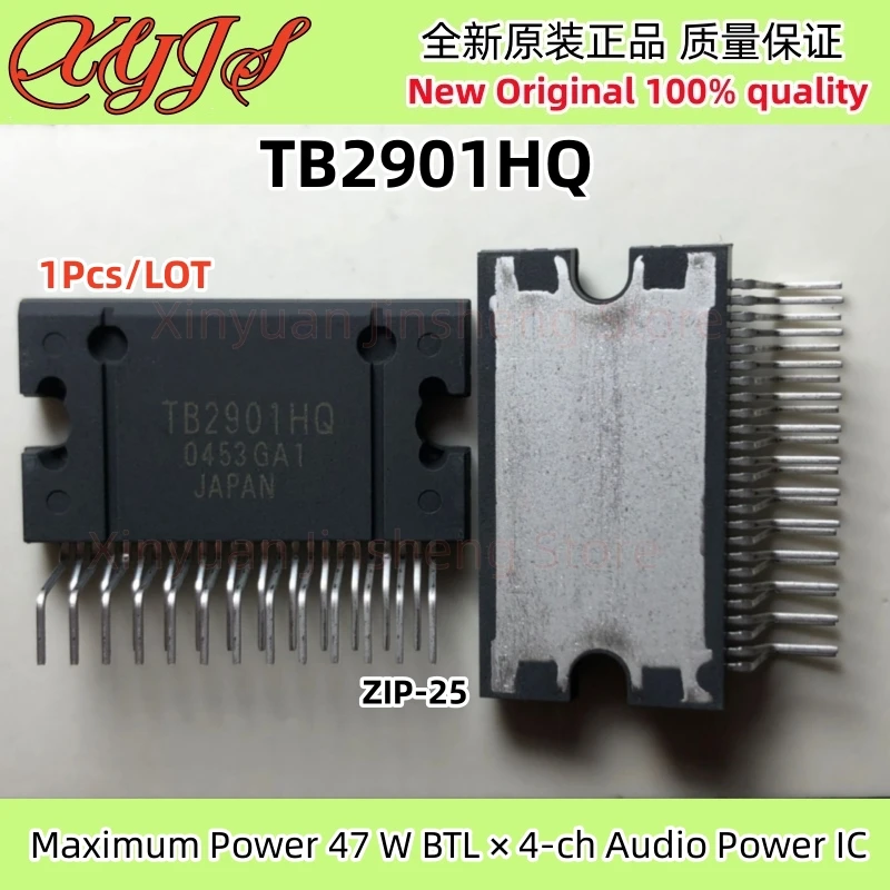 1Pcs/LOT TB2901HQ ZIP-25 TB2901 Maximum Power 47 W BTL × 4-ch Audio Power IC Chipset Original New 100% Quality