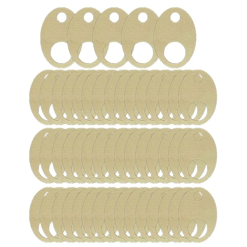 

652F 50 Pcs Oval Floss Drop Stitching Thread Organization Thread Drop Floss Chip for Embroidery Floss Organization