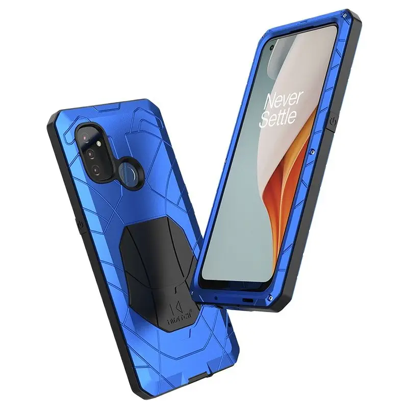 

Imatch Phone Case For Oneplus Nord N100 Shockproof Cover Heavy Duty Protection Armor Metal Coque For 1+nord N10 N100 N20 N200 5g