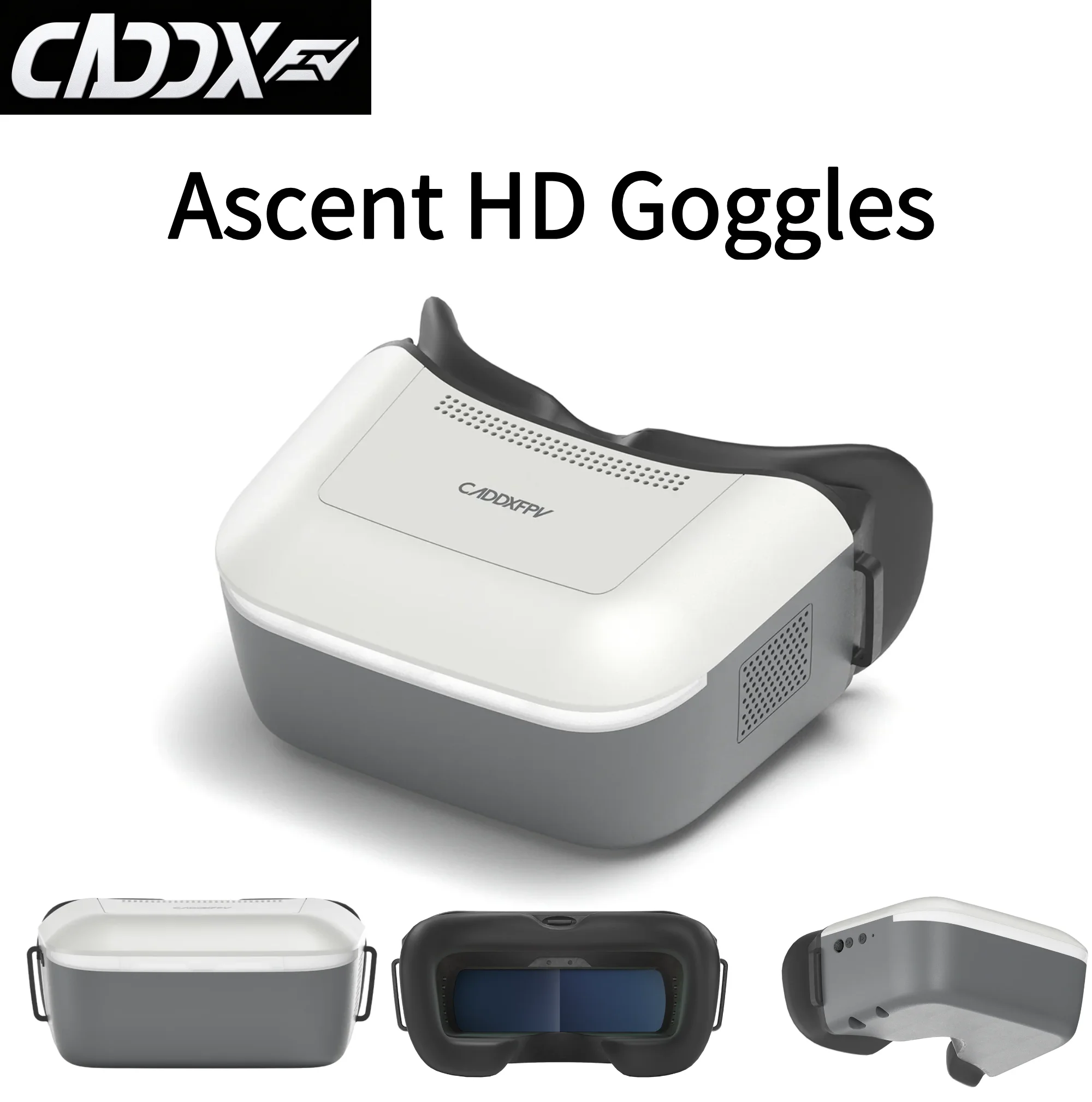 CADDXFPV Walksnail Ascent HD Goggles Built-In DVR with 1080p Recording 32ms Low Latency RC FPV Racing Drone