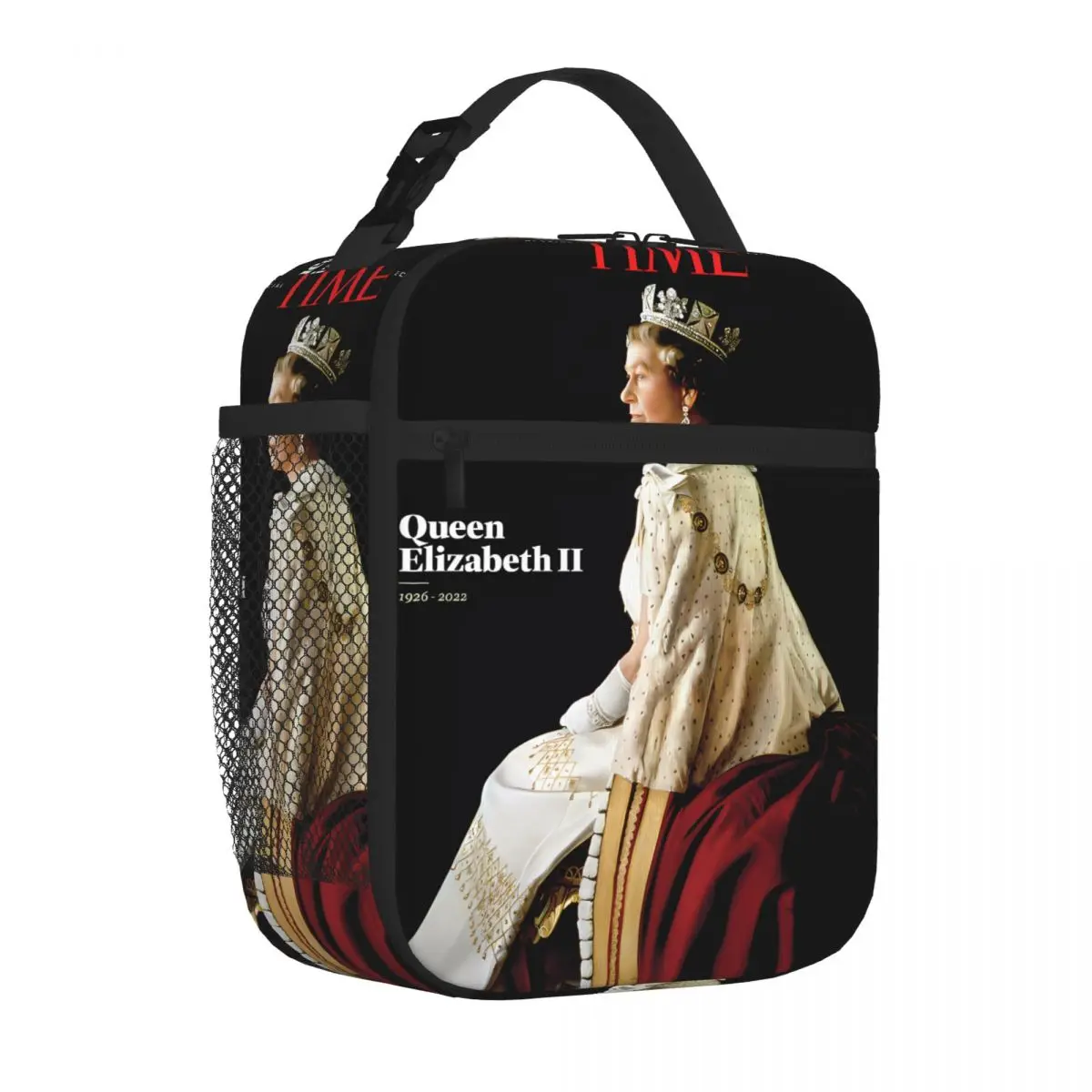 Bestselling Queen Elizabeth Ii Commemorative Issue Richard Stone Vintage Food Storage Bag Grocery Carry Food Cooler Bag