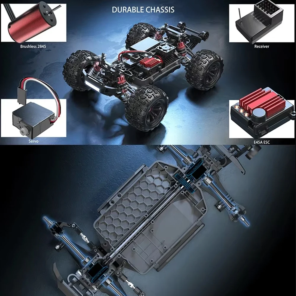 MJX Hyper Go 16208/16209/16210 Rc Car Bezszczotkowy, szybki 4WD Zdalnie sterowana ciężarówka terenowa z dużymi kołami Rc Cars Zabawki dla dorosłych