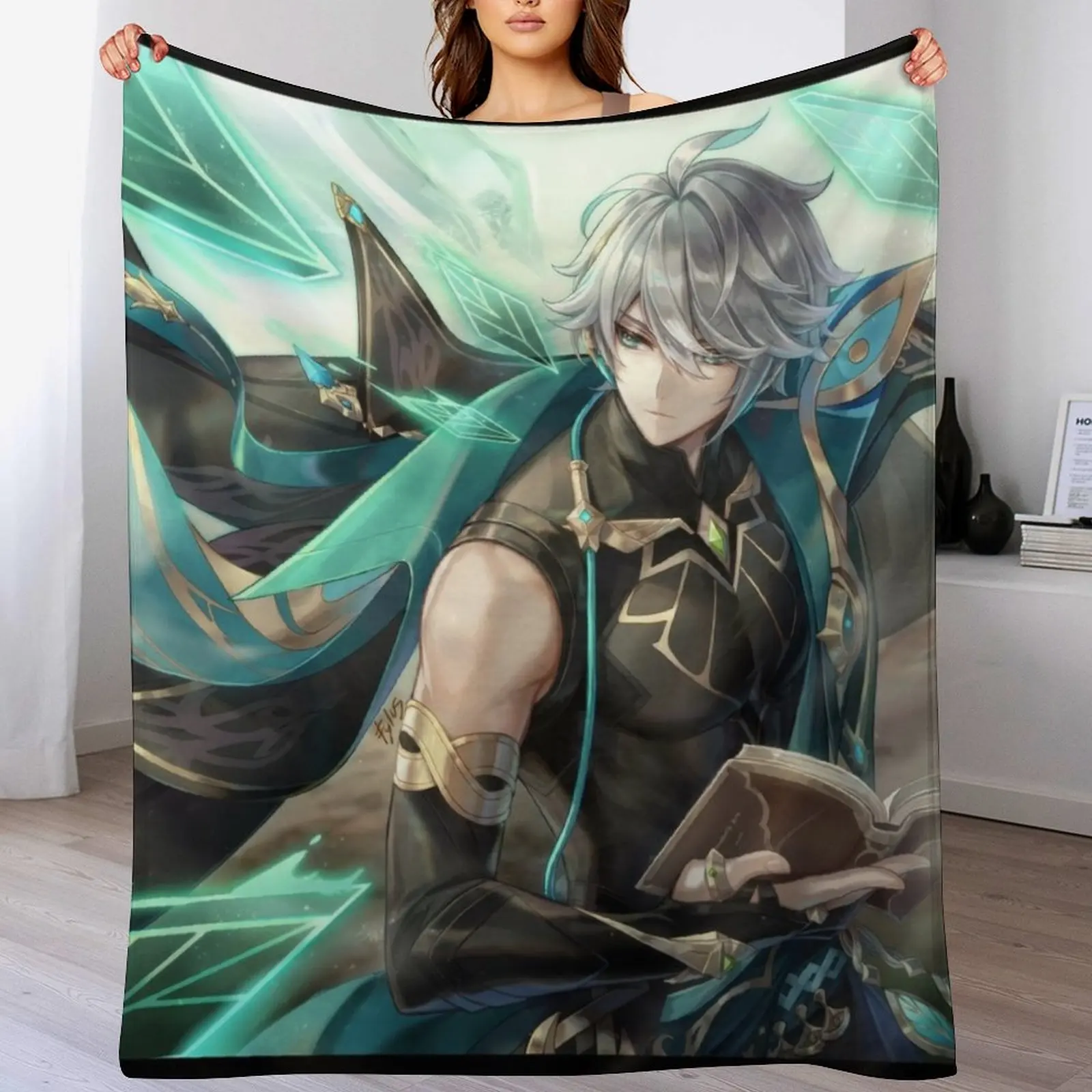 

Alhaitham Throw Blanket Luxurious Soft Fuzzy Blanket for Sofa Bed