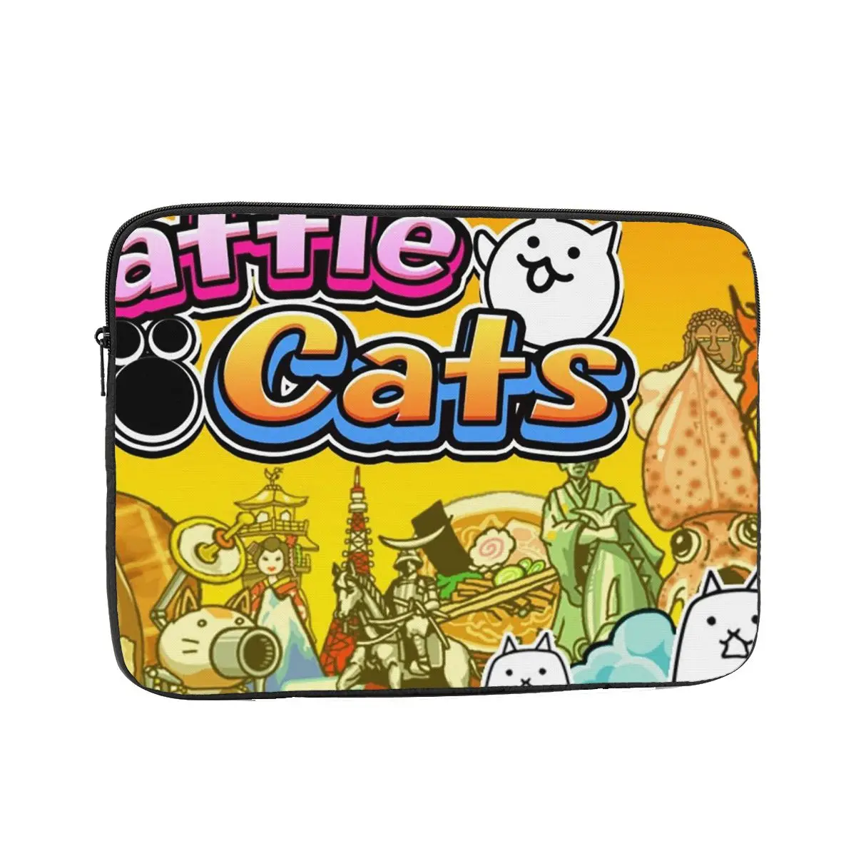 Nyanko Great War Battle Cats 3 Notebook Laptop Bag Case Pouch 10 12 13 15 17 Inch For Macbook Air Pro Tablet Shockproof Case Bag