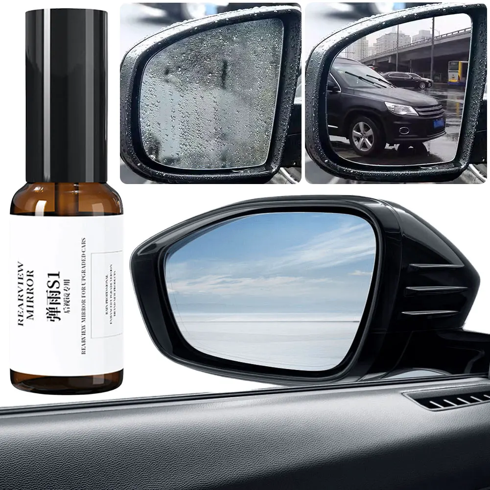 Car Water Repellent Spray 30ml Rearview Mirror Anti Fogging Windshield Defogging Coating Auto Polish Kit Defogging Agent