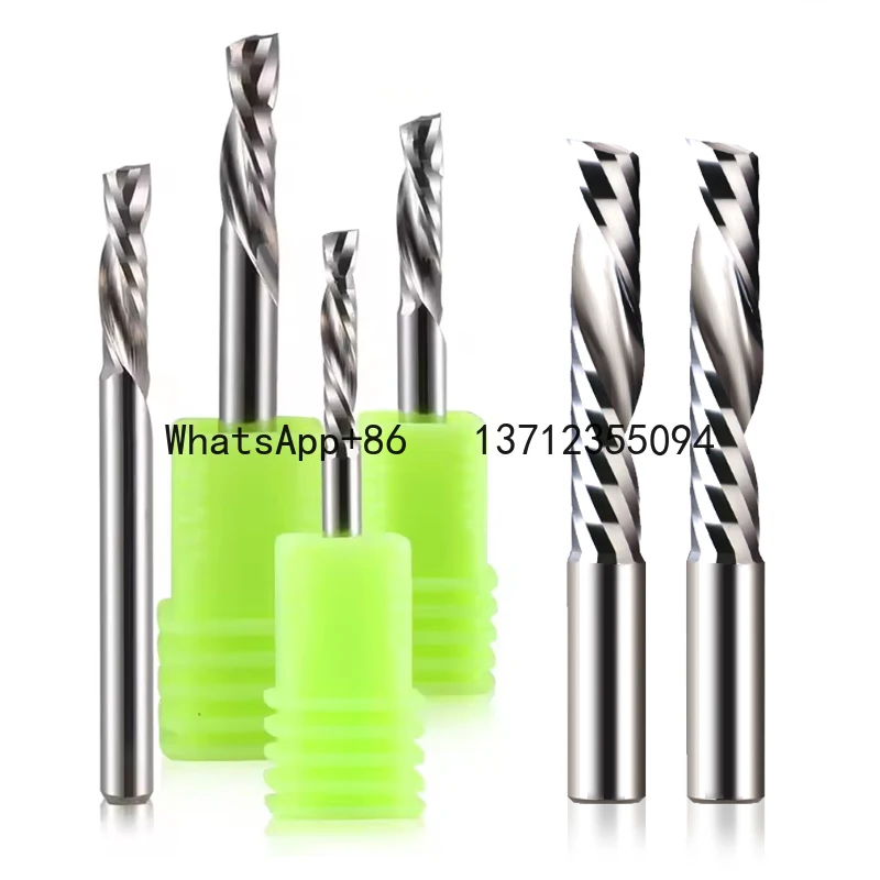 

1 шт. 3,175 мм, 4 мм, 5 мм, 6 мм, 8 мм, 10 мм, фреза с левой однозубой, твердосплавная концевая фреза с ЧПУ для акрила, МДФ, дерева