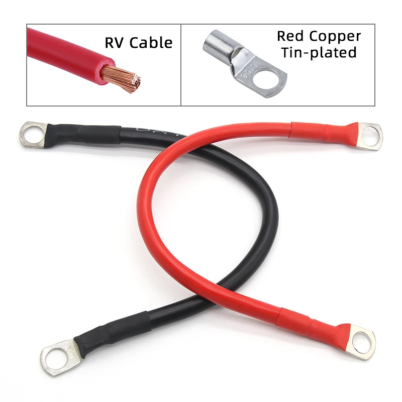 

Комплект соединительных кабелей инвертора аккумулятора с клеммами M8 SC 8/6/4/2 AWG 10/16/25 мм²