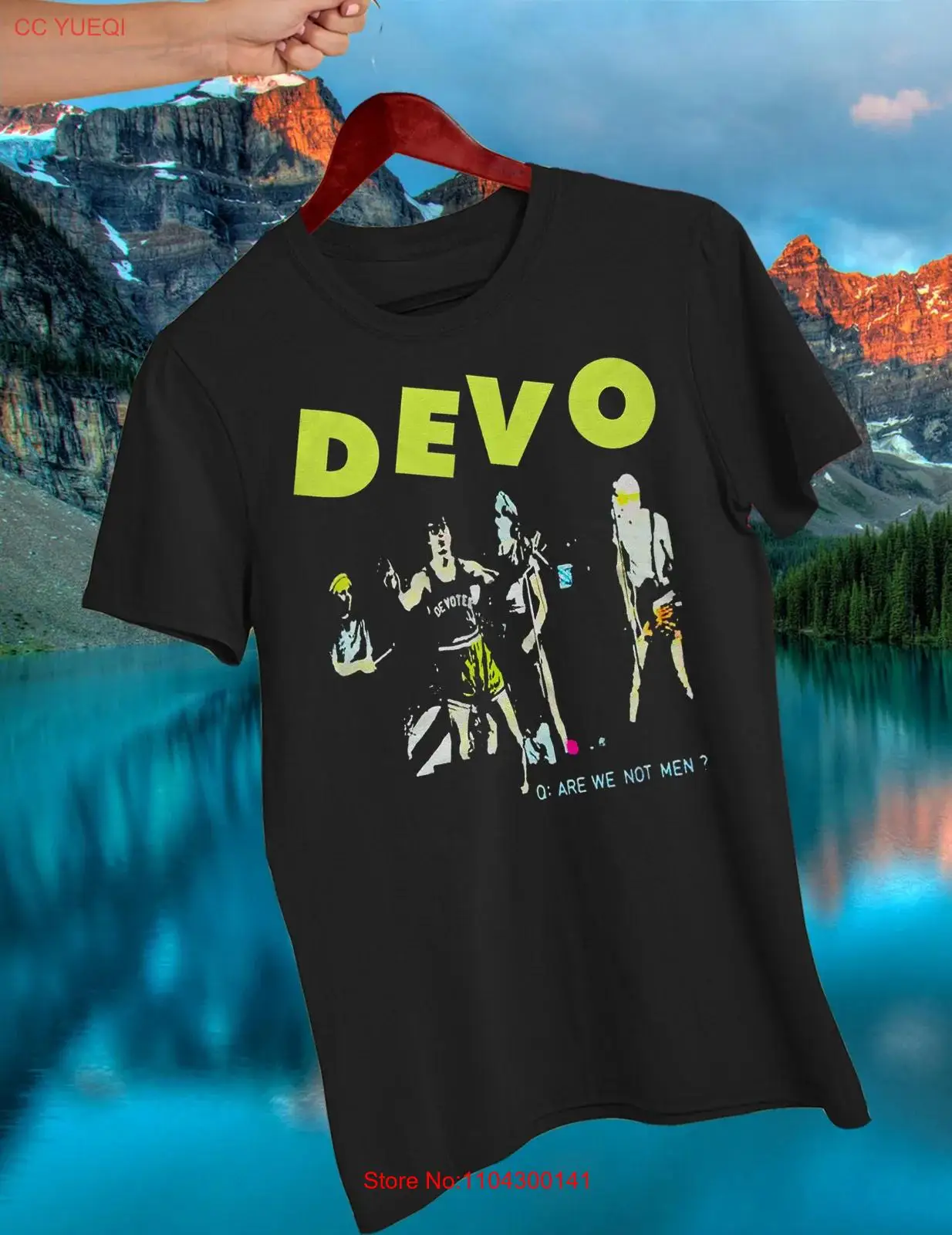 Devo Band T Shirt All Size Cotton Men Black Short Sleeve