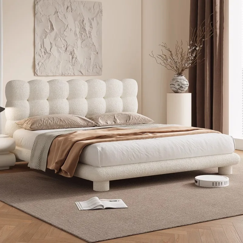 

Design Confortable Bed Princess Fashionable American Style Simple Bed Apartment Master Bedroom Cama De Casal Bedroom Furniture