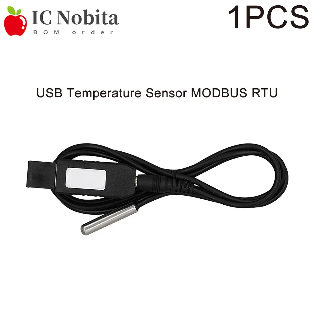 1PCS USB Temperature Sensor MODBUS RTU Transmitter DL11B-MC for DS18B20/NTC High Precision Digital Thermometer