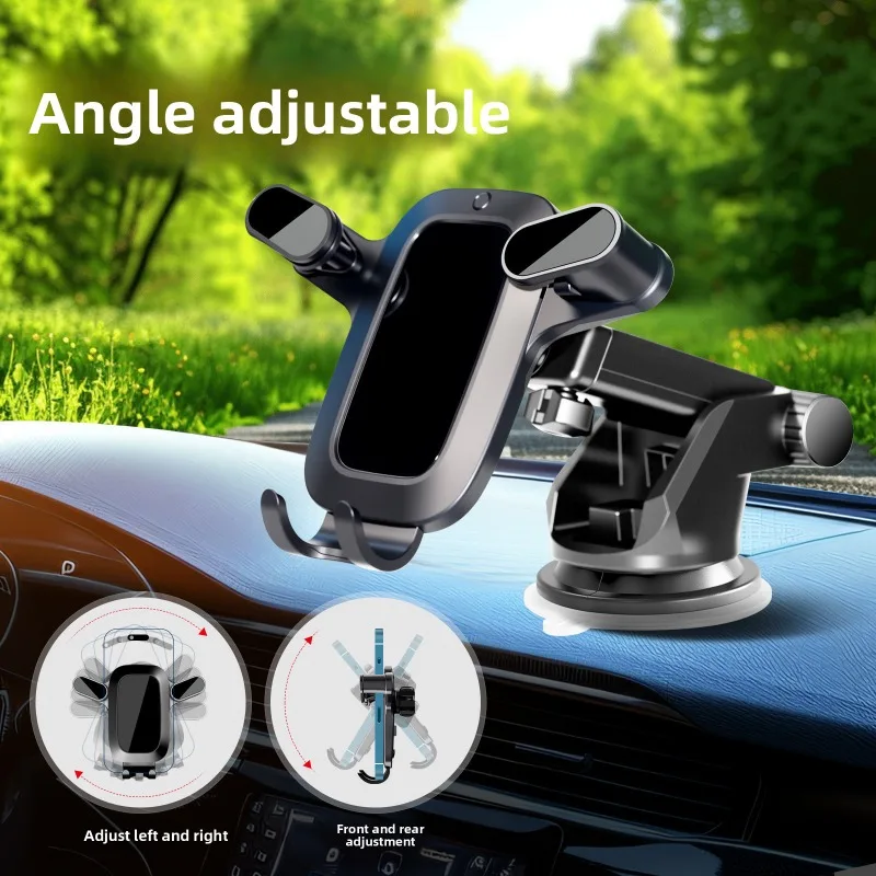 強力な耐荷重能力と電話ホルダーを固定するための調整可能な吸盤を備えた車載用携帯電話ホルダー