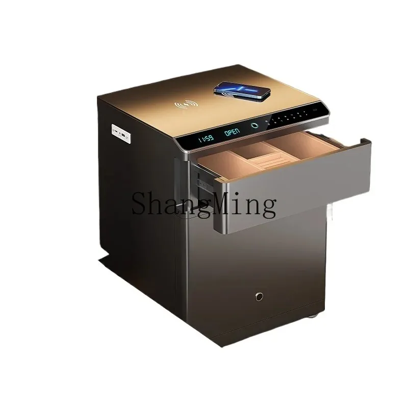 CL  small all-steel integrated invisible drawer fingerprint password smart safe