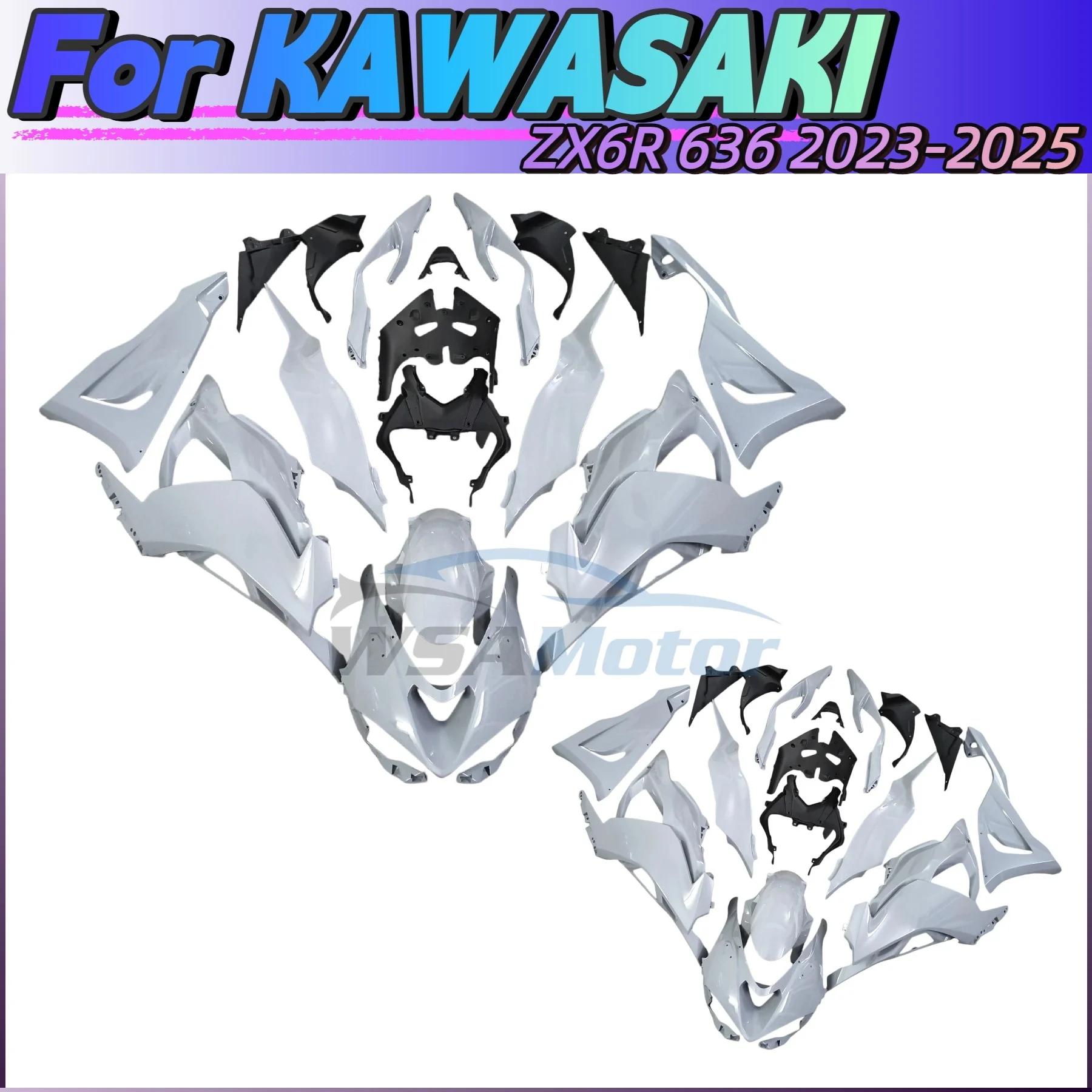 

ABS Plastic Fairing Set For KAWASAKI ZX6R 636 2023 - 2025 Motorcycle Fairings Bodywork Panel Kit Fit 2023 2024 2025