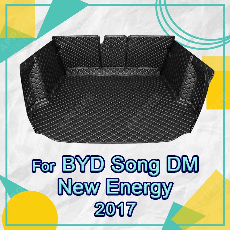 

Автомобильный коврик для багажника с полным покрытием для BYD Song DM 2017, чехол для багажника автомобиля, коврик, подкладка для груза, защитные аксессуары для интерьера