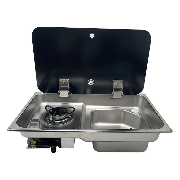 

Portable Camping Stainless Steel Stovetop Cover RV Gasherd Gas Stove And Sink RV Parts Accessories