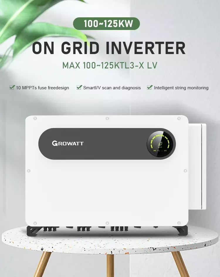 Growatt 100KTL3-X-LV สูงสุด-125KTL3-X สูงสุด Lv สามเฟส380V /10MPPT