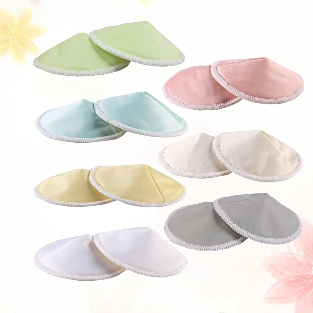 14 قطعة 3 طبقات وعاء على شكل مكافحة تسرب منصات التمريض قابل للغسل تنفس منصات الرضاعة الطبيعية للنساء الحوامل