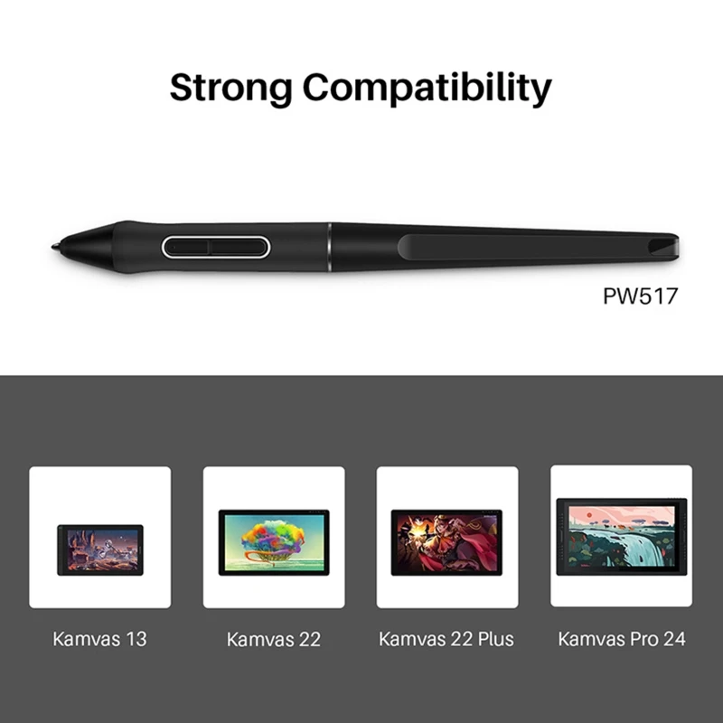 Imagem -03 - para Huion Caneta Stylus Digital Pw517 para Huion Tablet Desenho Monitor Caneta Display Kamvas13 22 12 Gs1562 Gs1161 Gt2202 D7yc