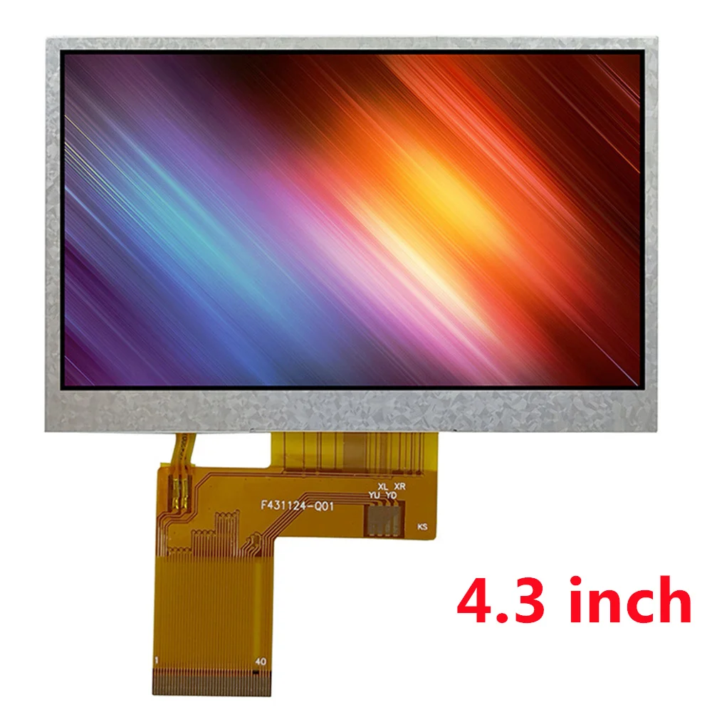 4.3 inch 480xRGBx272 GC3047 Driver 350 bright TFT lcd display module Without touch 40PIN RGB