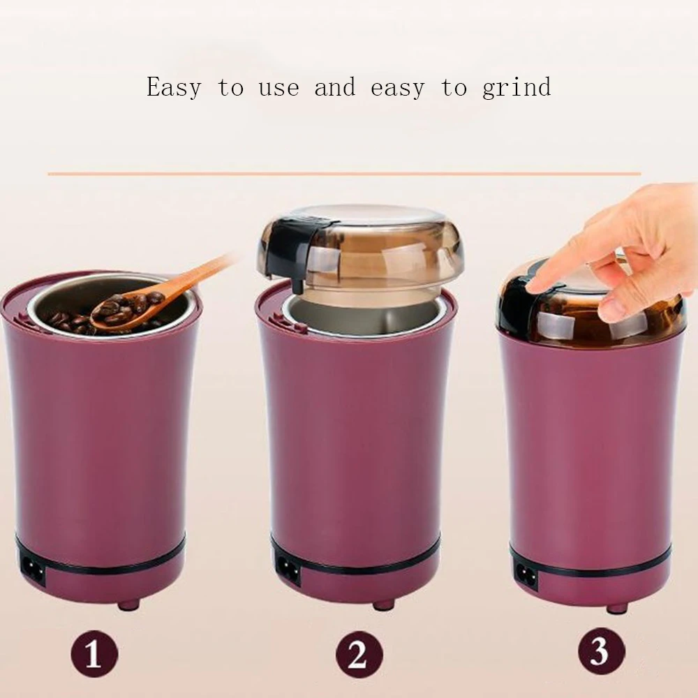 Mini Food Grinder Stainless Steel Electric Grinder Household Grinder Coffee Grinder