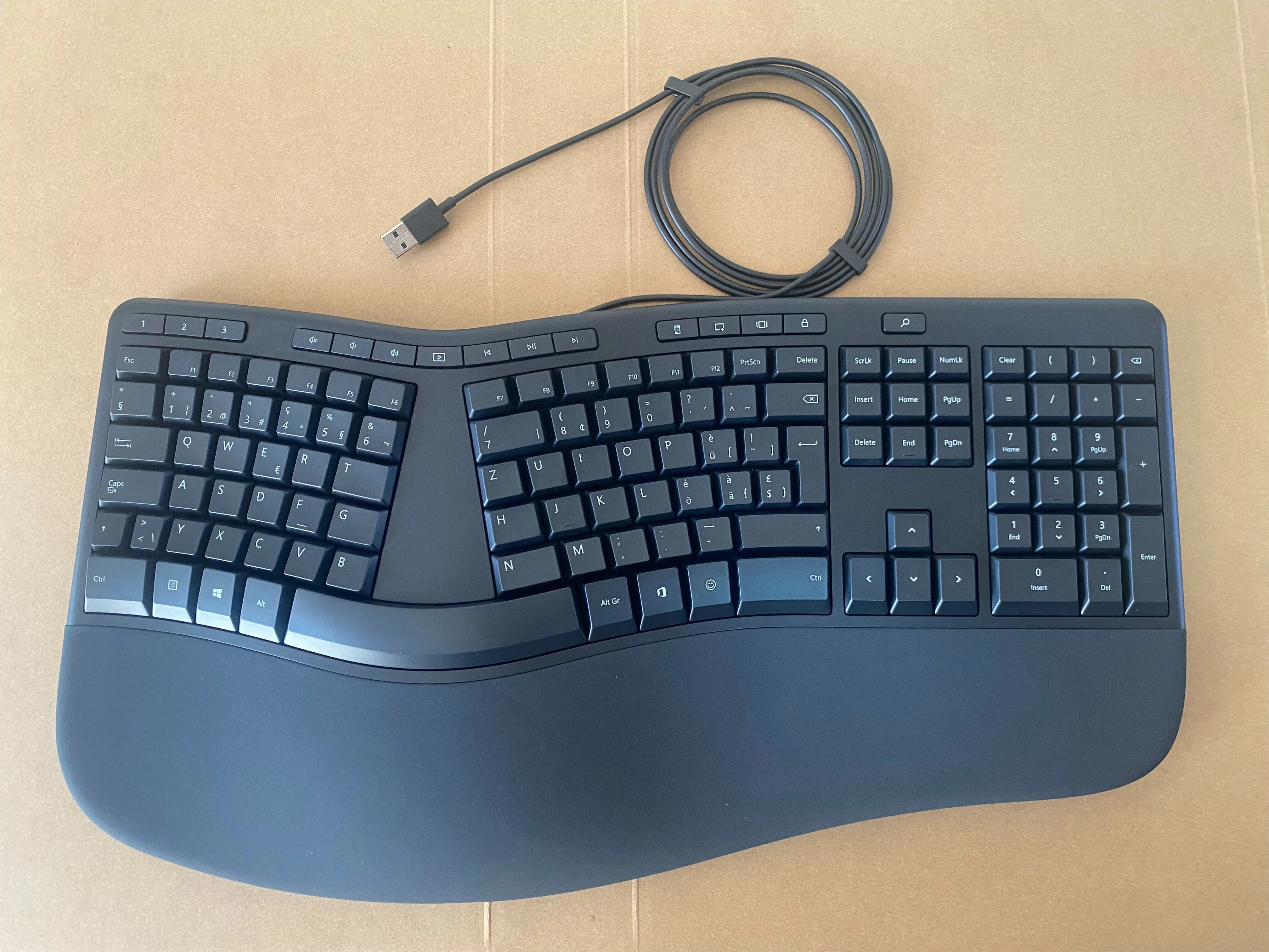 For Microsoft's new 4000 keyboard and mouse ergonomic kit laptop desktop computer with palm rest office comfort